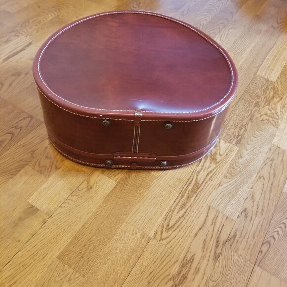 Vintage Round Samsonite Suitcase-Hatbox Luggage- Train Case Style 4920 - Picture 14 of 16